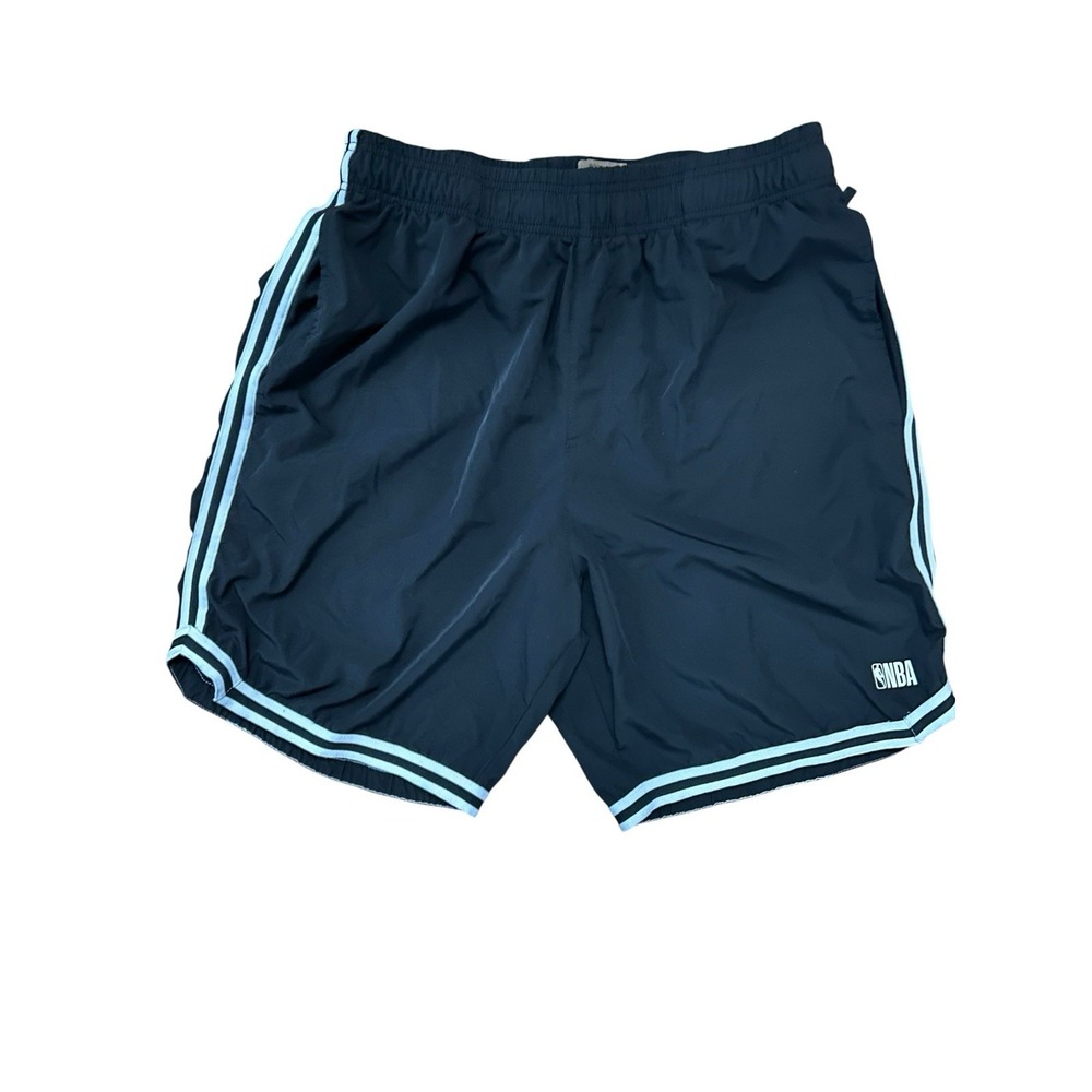Official NBA Men's Black Athletic Shorts Size Large L Basketball Activewear